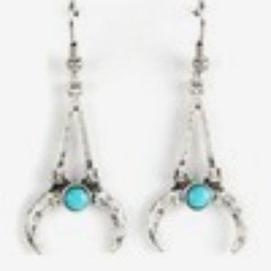 Octavia & CO. Turquoise Horn Earrings